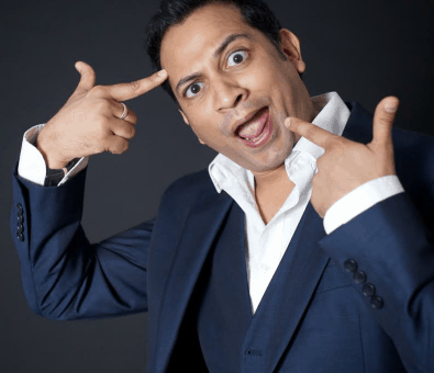 Photo of comedian, Anil Desai, who is performing live comedy in Caterham, June 2016, In Tandridge, Surrey